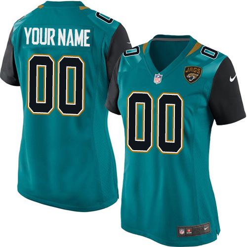 Women's Elite Nike Jersey Teal Green Home - Customized NFL Jacksonville Jaguars